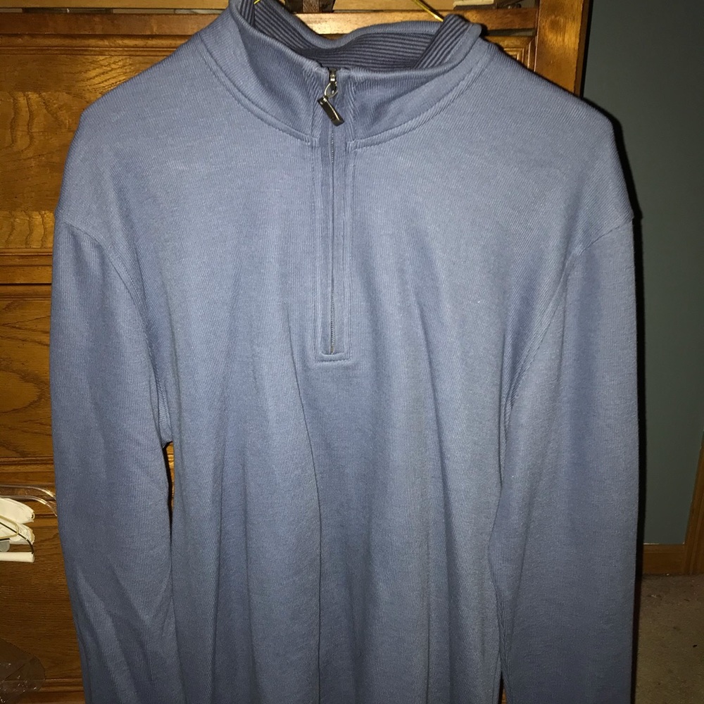 Joe - Joesph Abboud Light Blue Quarter Zip Fleece